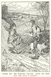 "Écoutez! Mon digne ami, votre cochon pourrait vous causer des ennuis" - Louis John Rhead