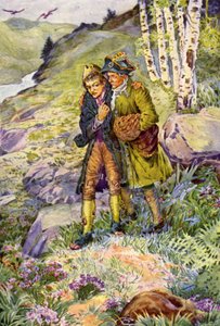Illustration pour Kidnapped de Robert Louis Stevenson