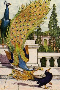 Le Paon et la Pie - Louis John Rhead