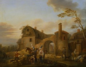 Quatre heures de la journée : Matin - Louis Joseph (Watteau de Lille)(attr. to) Watteau