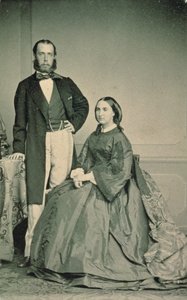Maximilien de Habsbourg-Lorraine (1832-67) et Charlotte Saxe-Cobourg-Gotha (1840-1927), Empereur et Impératrice du Mexique, avant leur départ pour le Mexique, 1864