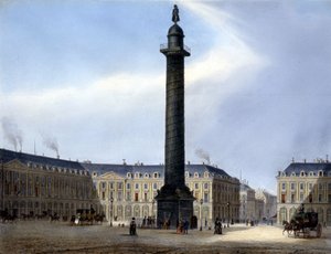 Vue de la Colonne et de la Place Vendôme - dans Paris en 1837 par Arnout