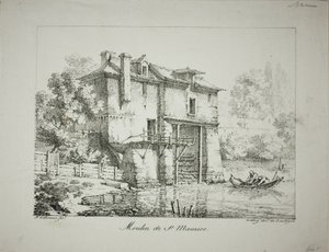 Moulin à St. Maurice - Louis Jules Frederic Villeneuve