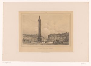 Vue de la Colonne Vendôme - Louis Julien Jacottet