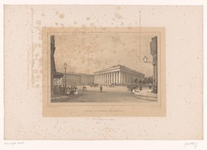 Vue de la Bourse à Paris