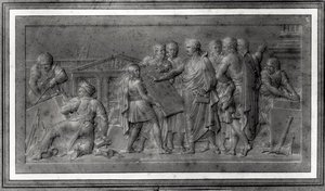 Améliorations pour Paris, étude pour un bas-relief, début 19e siècle - Louis Lafitte