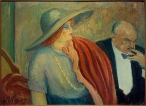 Couple au théâtre - Louis Legrand