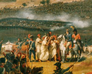 Bataille des Pyramides (huile sur toile) - Louis Lejeune