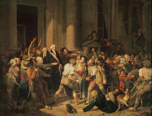 Acte de courage de Monsieur Defontenay, maire de Rouen, 29 août 1792