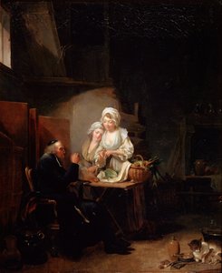 Un vieux curé, fin des années 1780