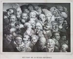 Groupe de trente-cinq têtes - Louis Leopold Boilly