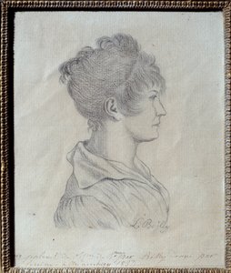 Portrait de profil de Joséphine de Beauharnais (1763-1814). Dessin de Louis Léopold Boilly (1761-1845) 1793. Malmaison, musée du château