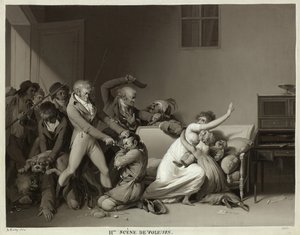 Deuxième scène de cambrioleurs : Les cambrioleurs arrêtés, 1810 - Louis Leopold Boilly