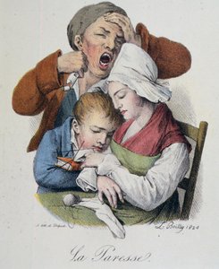 Les Sept Péchés Capitaux : La Paresse par Boilly