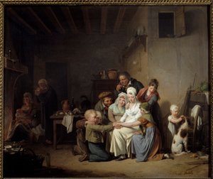 Le jeu du pied de bœuf. Peinture de Louis Léopold Boilly (1761-1845)