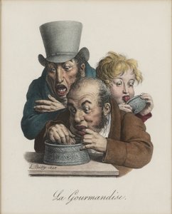 La gourmandise, 1824-1825