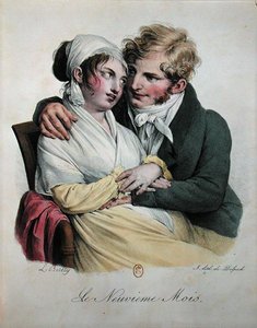 Le neuvième mois de grossesse, vers 1825