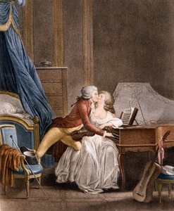 Le prélude de Nina. Gravure par Boilly