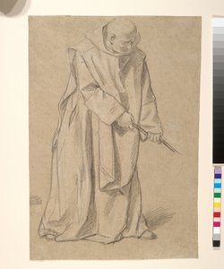 Étude de moine tirant sur une corde - Louis Licherie de Beurie