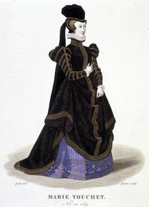 Portrait de Marie Touchet (1549-1638). Dans « Galerie française de femmes fameuses »