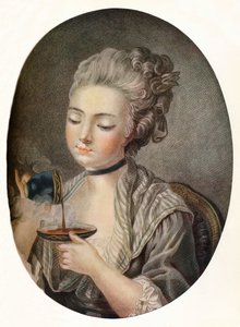 Fille prenant du café, vers 1774