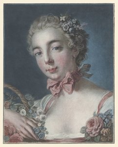 Portrait de Marie Amélie Baudouin en Flora