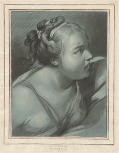 Tête de la femme de Potiphar - Louis Marin Bonnet, after Jean Baptiste Deshays