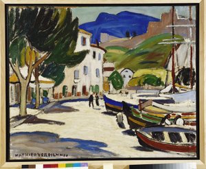 Bateaux sur le quai à Cassis