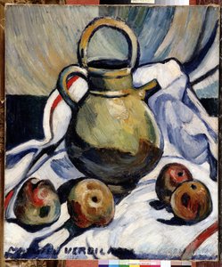 Nature morte avec pichet et pommes