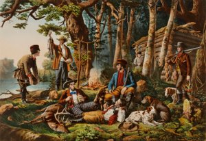 Camping en plein air. "Quelques-uns de la bonne sorte"