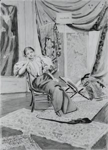 Fille sur une chaise, vers 1891