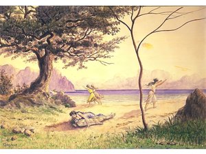 Le sauvetage, vers 1900