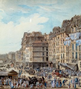 Vie maritime sur les quais du port de Paris en 1782 - Louis Nicolas de Lespinasse