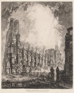Cathédrale de Reims et ruines du palais de l