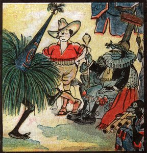 Nestor Fenleroc, colon européen visite une tribu africaine. 1923 - Louis Peltier