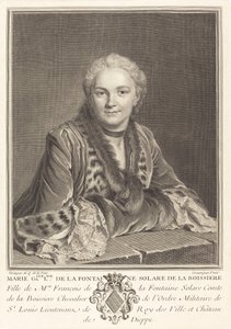 Marie Gallelise de la Fontaine - Louis Petit after Maurice Quentin de La Tour
