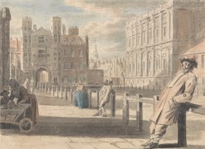 Porte de Holbein et Maison de banquet de Jones, Whitehall... - Louis Philippe Boitard