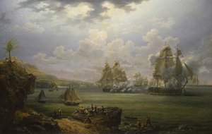 Combat de la frégate Poursuivante contre le navire britannique Hercule, 28 juin 1803, 1803 - Louis Philippe Crepin