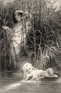 Moïse découvert sur le Nil - Louis Pierre Henriquel Dupont