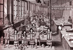 Usine de poupées, salle d