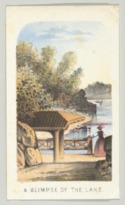 Un aperçu du lac, de la série Vues de Central Park, New York, Partie 2, 1864