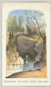 Entrée de la grotte depuis le lac, de la série Vues de Central Park, New York, Partie 2