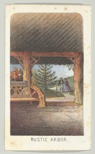 Arbor rustique, de la série, Vues de Central Park, New York, Partie 3, 1864