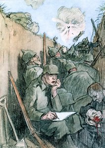 Une lettre des tranchées allemandes - Louis Raemaekers