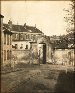 Entrée de la manufacture de Sèvres, vers 1852