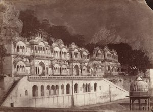 Temples du roi, Ulwar, années 1860 (photo) - Louis Rousselet