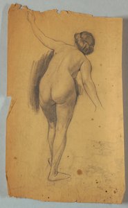 Étude de figure nue - Louis Schaettle