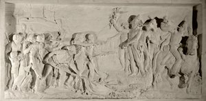 Guerre de Vendée : pacification de la Vendée par le général Lazare Hoche en 1796. Bas-relief en marbre sculpté par Simon Louis Boizot. 1800. Versailles, musée du château - Louis Simon Boizot
