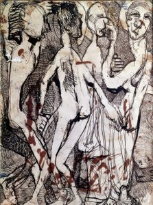 Composition avec personnages - Louis Soutter