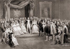 Napoléon et sa cour. (impression)